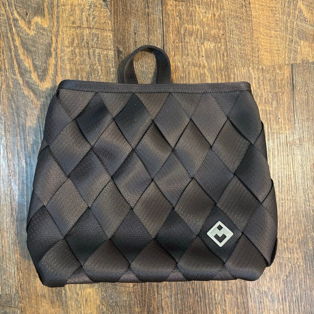 maggie bags seatbelt brown mini backpack damaged - refer to photos
